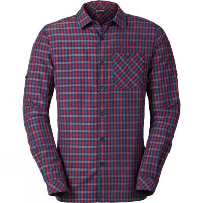 Camisa Vaude Albsteig Manga Larga Hombre - Fucsia - Chile WDR264579